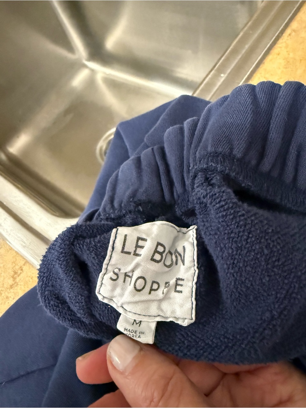 Le Bon shoppe  navy sweatpantd - blue med